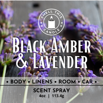 Black Amber & Lavender scent spray - Smell This Candle - Scent Spray