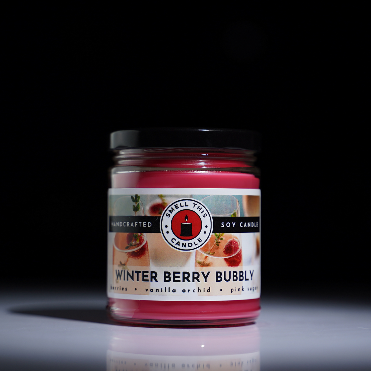 Winter Berry Bubbly candle