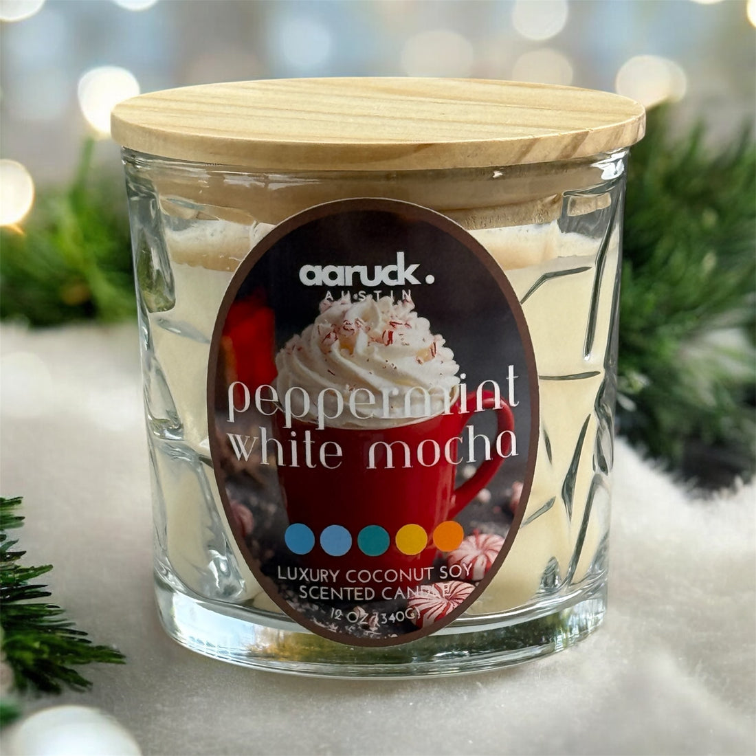 Peppermint White Mocha candle